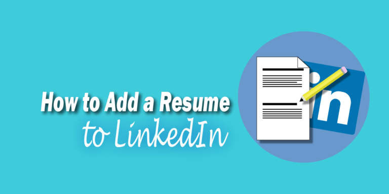 Adding a Resume to LinkedIn
