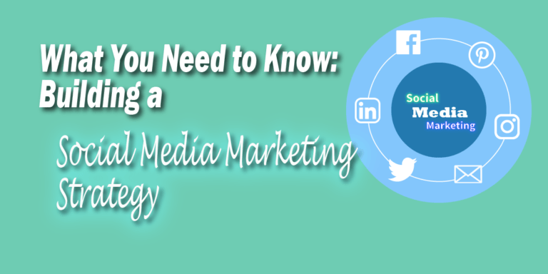 What you need to know about building a social media marketing strategy. Social media icons circled around the text "social media marketing"