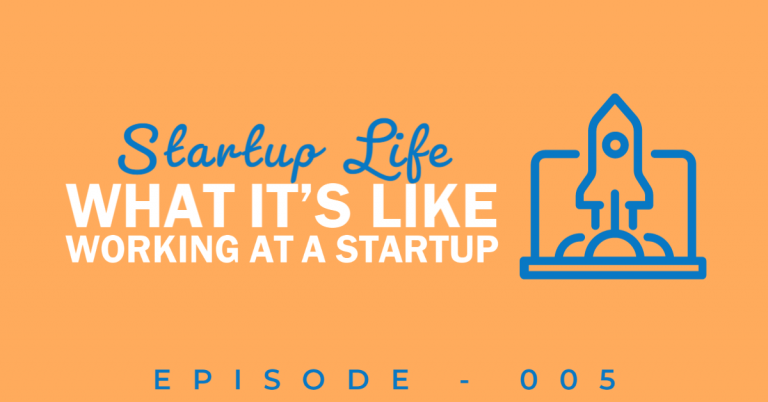 Start up life: what it's like working at a startup. Clipart of rocketship coming out of a laptop