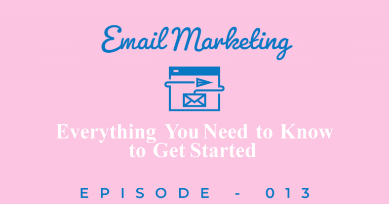 Episode Title. Email Marketing icon with small arrow to represent and email being sent.
