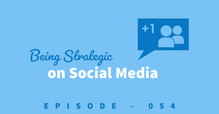 Blue background with social media bubble indicating a notification. How to be strategic on social media to help you grow your business