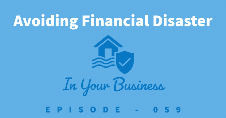 Avoiding financial disaster in your business. Image shows a house with check mark meant to show the financial safety of your business.