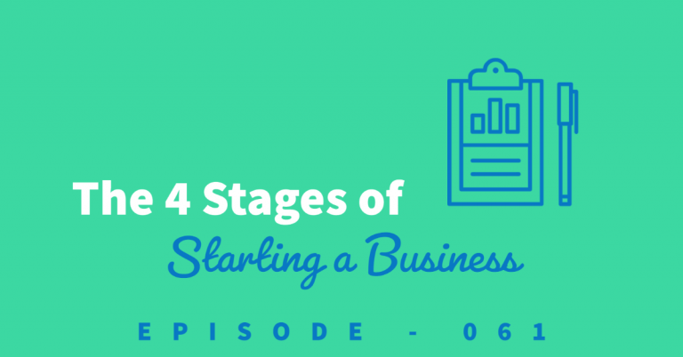 An image of a clipboard with a pen for noting the 4 stages of starting a business