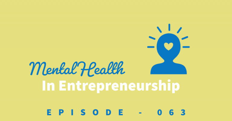 Image of a head with a heart in it to represent mental health as an entrepreneur