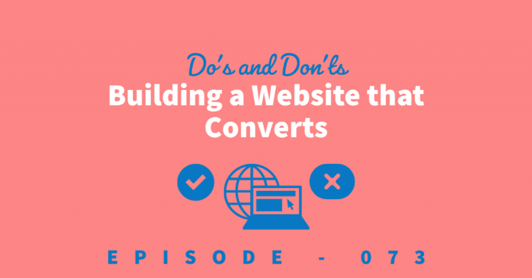 Check mark and x to represent what to do and not to do for creating a website that converts into sales