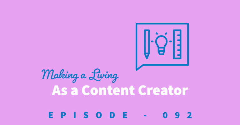 Making a living as a content creator with an image of a pencil, lightbulb, and ruler