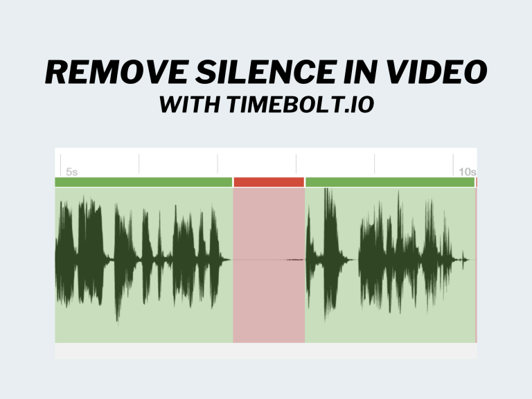 Removing Silences from Video