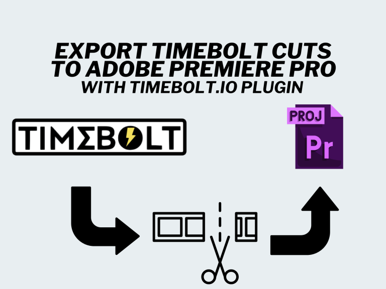 Using Timebolt with Adobe Premiere Pro.
